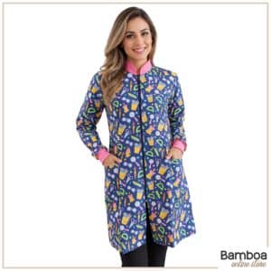 Jaleco Gabardine - Estampa Escolar