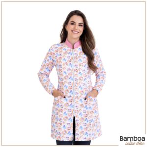 Jaleco Gabardine Manga Longa - Estampa Encanto