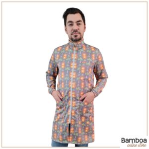 Jaleco Masculino Gabardine - Estampa Leão