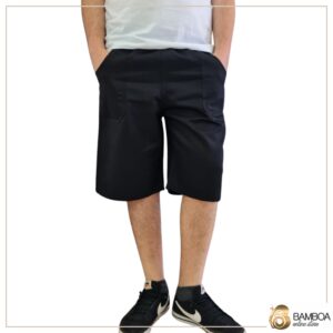 Bermuda De Brim Pesado Uniforme Profissional Preto