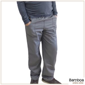 Calça De Brim Pesado Uniforme Profissional Cinza