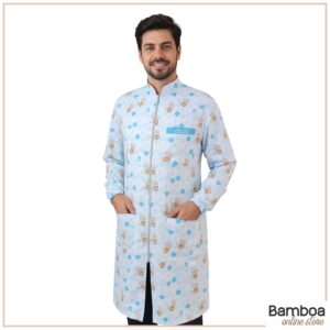 Jaleco Masculino Gabardine - Estampa Autismo 2