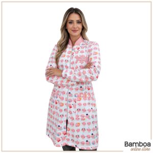 Jaleco Gabardine Manga Longa - Estampa Cérebros