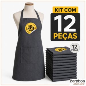 Kit 12 Aventais Personalizados com sua Logo