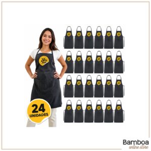 Kit com 24 Aventais Personalizados com sua Logo
