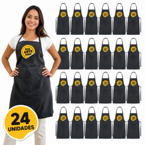 Kit com 24 Aventais Personalizados com sua Logo