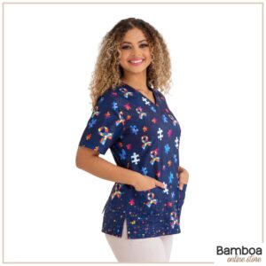 Scrub Blusa - Estampa Autismo 3