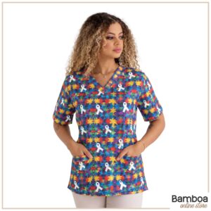 Scrub Blusa - Estampa Autismo 4